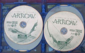 arrow blu-ray saison 1 disques stickers